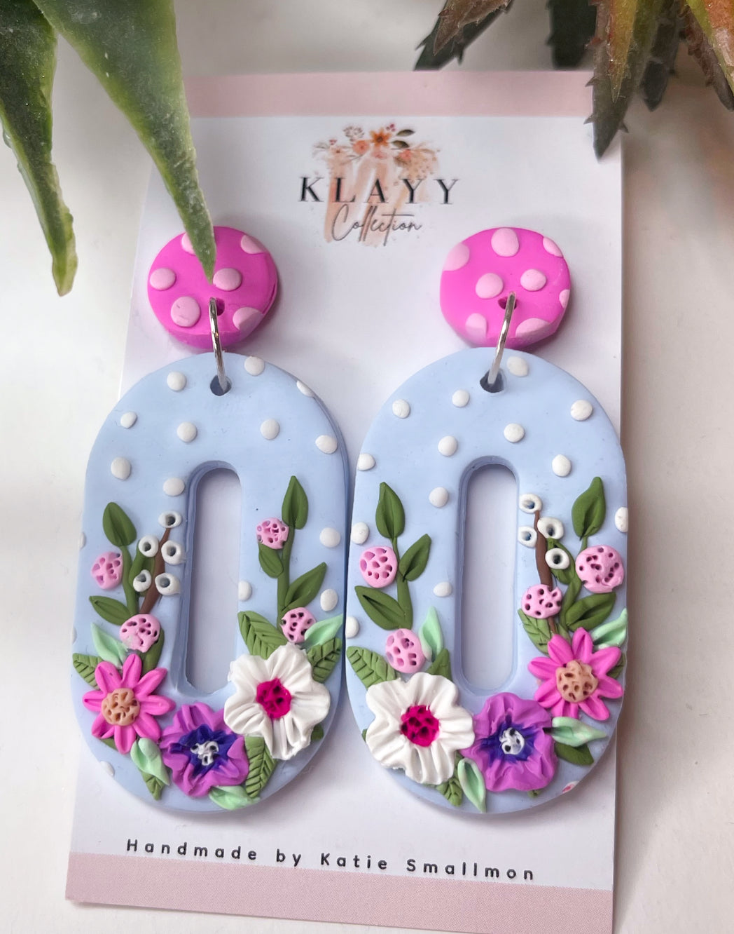 Blue Polka Dot Bouquet