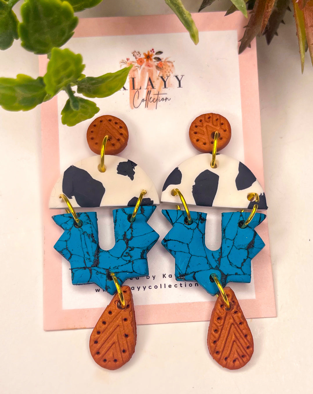Cowgirl Western Style Earrings half spike