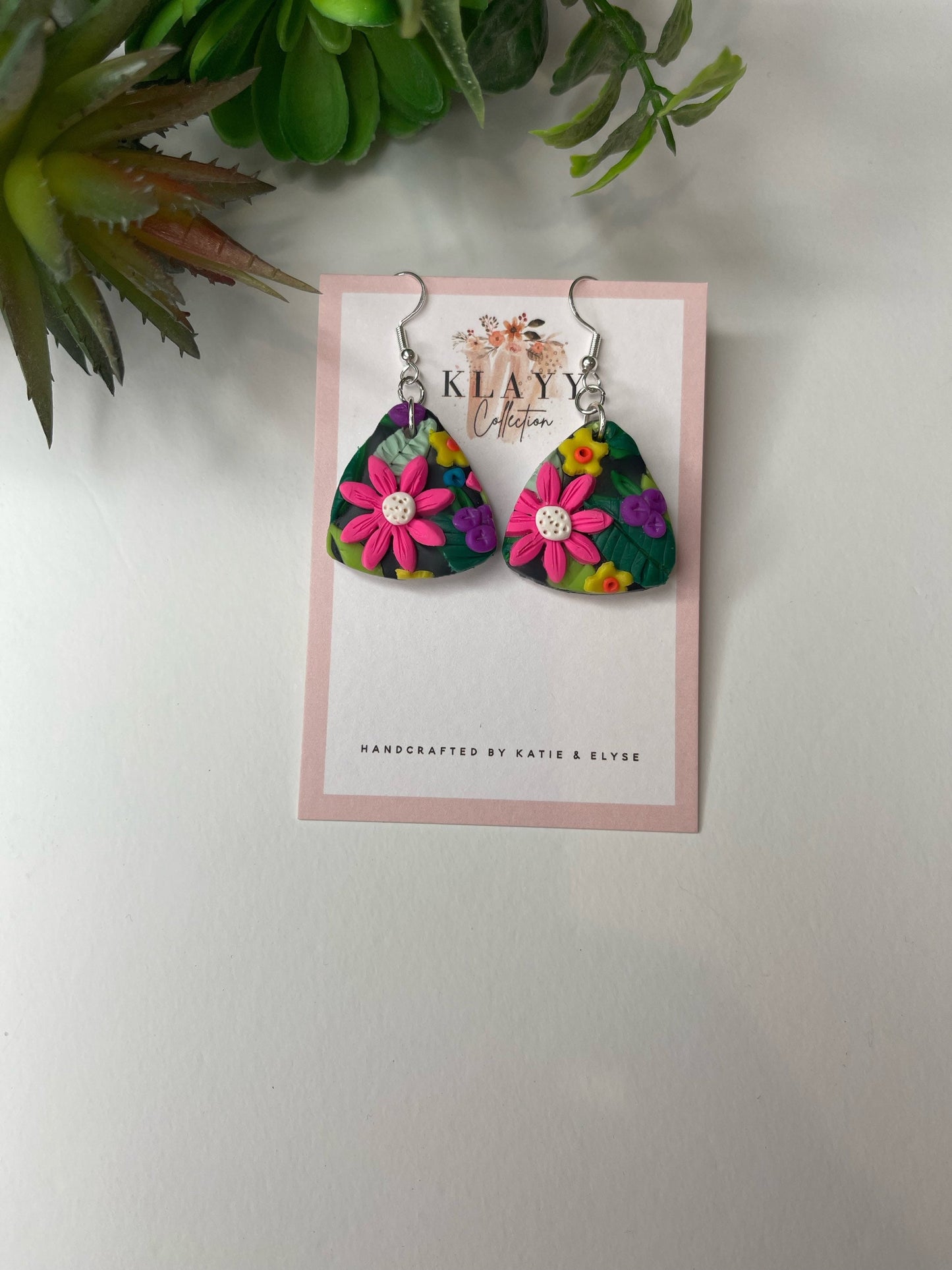Tropical Summer Beach inspired Polymer Clay Earrings | party | floral | flowers | gift ideas