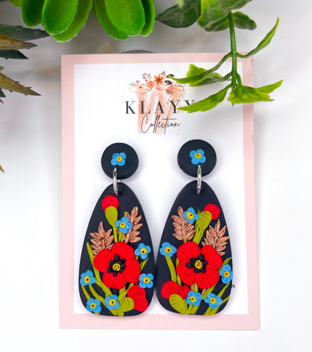Field of Poppy’s Polymer Clay Earrings