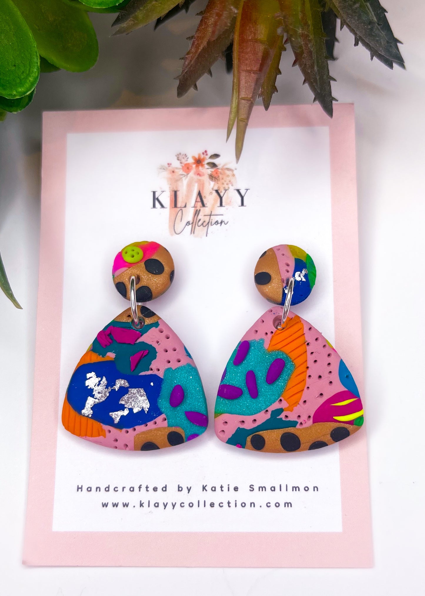 Colour Smash Earrings Trioval