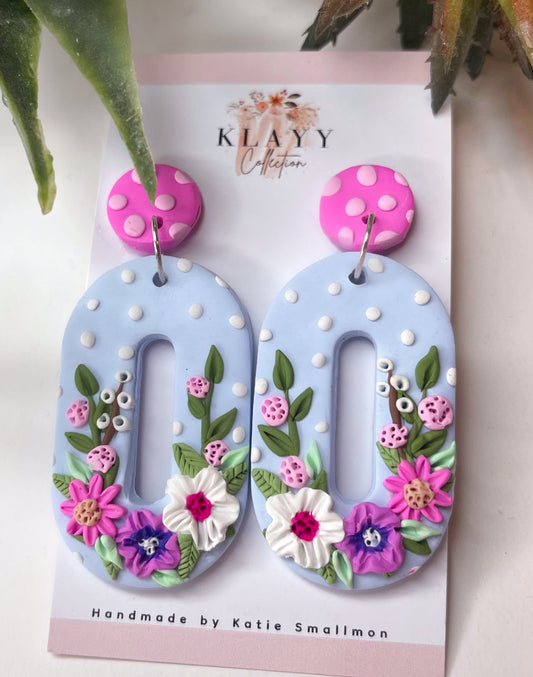 Blue Polka Dot Bouquet