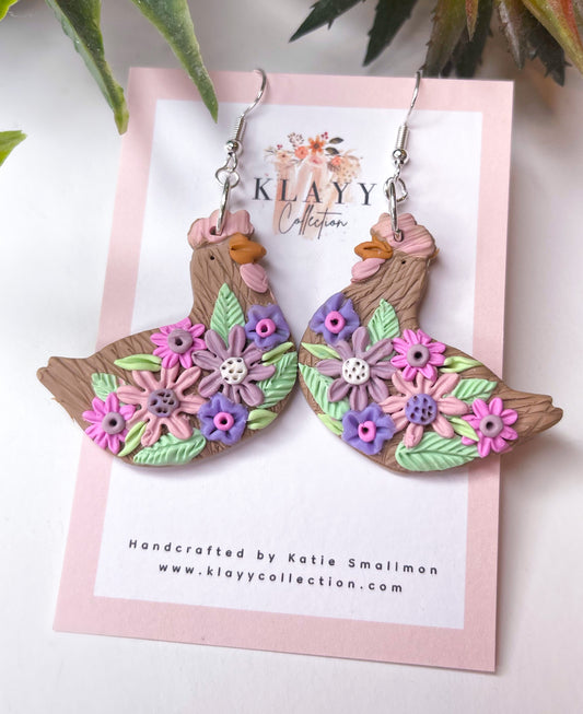 Floral Chook Tan