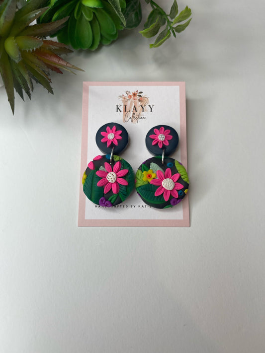 Tropical Summer Beach Inspired Polymer Clay Earrings | summer | party | gift ideas | bright and bold