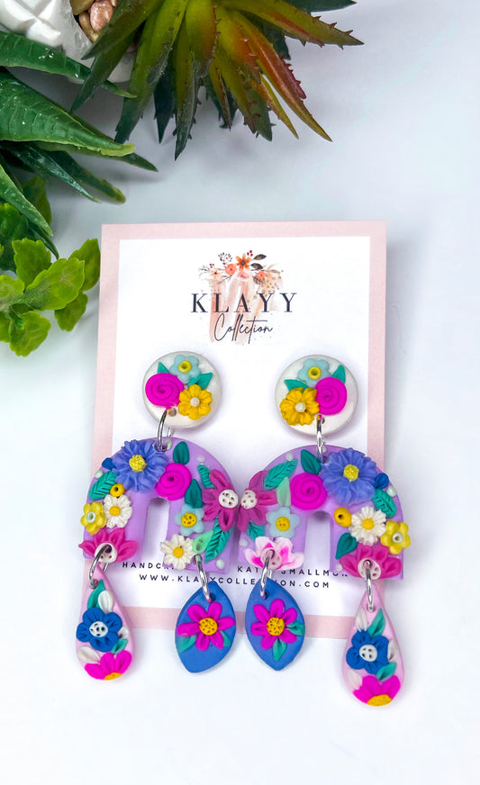 Flowers for Days Polymer Clay Earrings