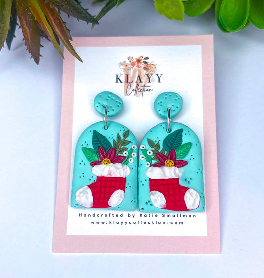 Christmas Stocking Earrings Arch