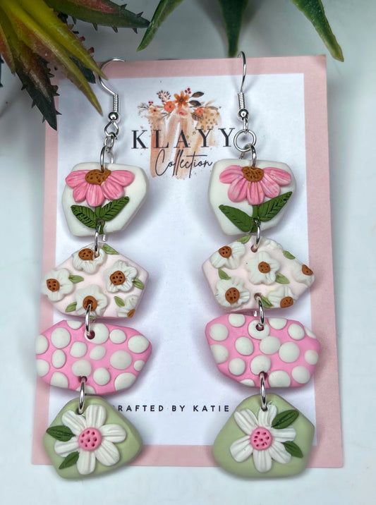 Shabby Chic Long Dangles with Hook